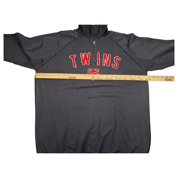 MLB Minnesota Twins Sweatshirt 1/4 Zip - Picture 6 of 8